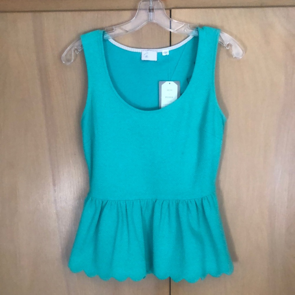 Anthropologie Cute Green Peplum size small